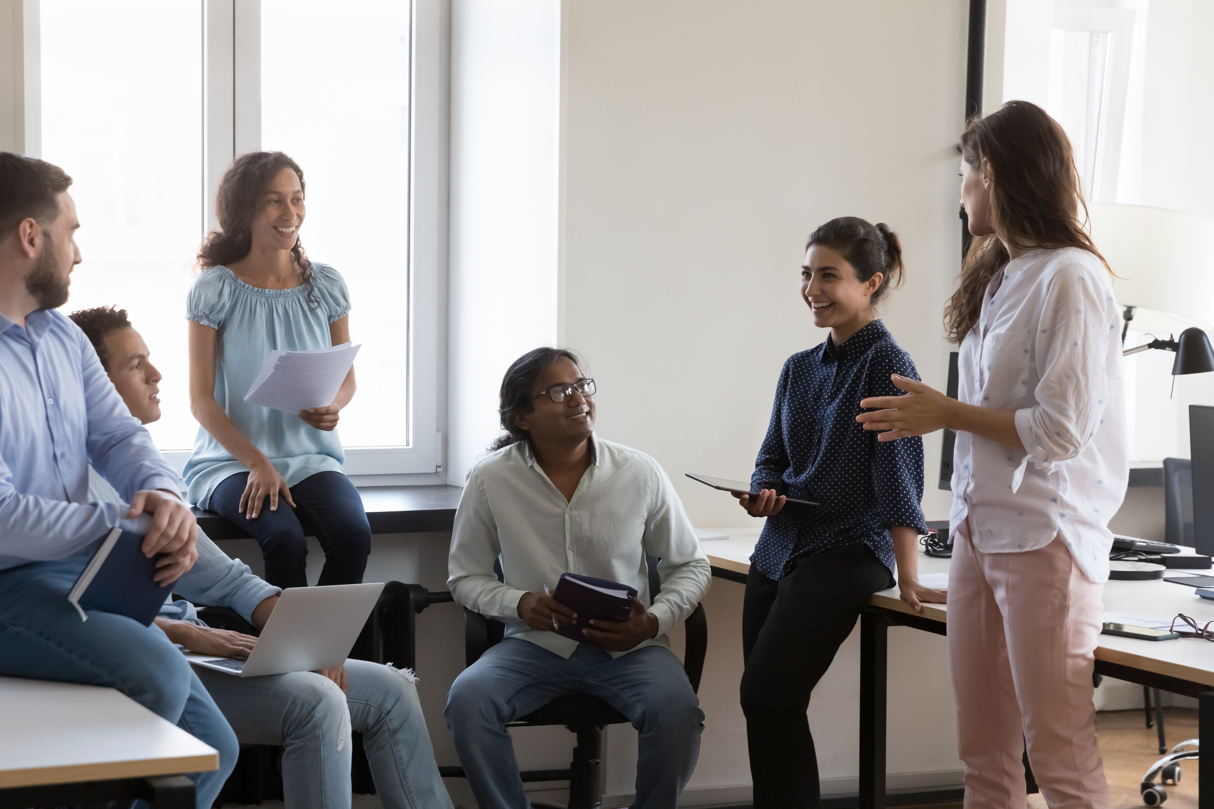 Colleagues in a meeting