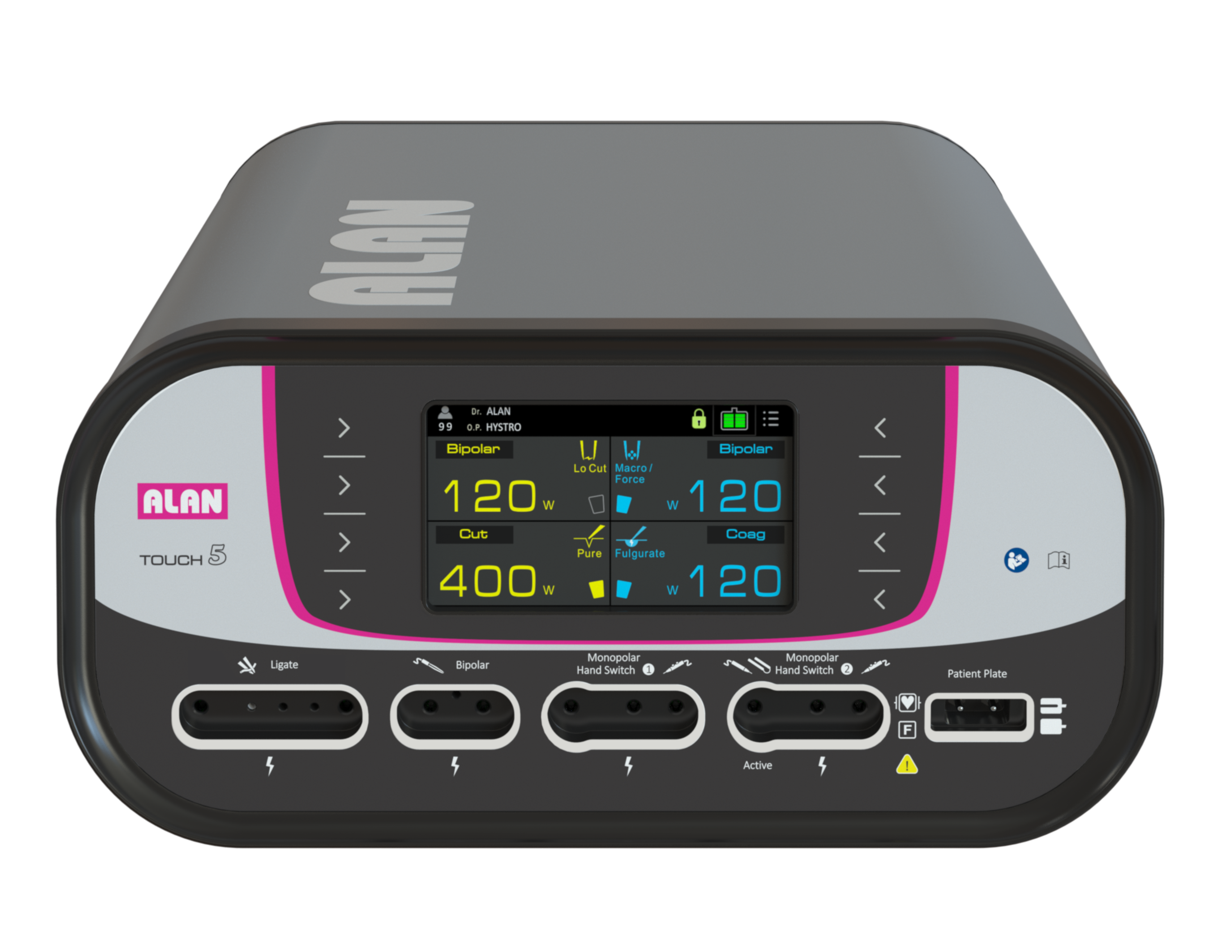 Front view of an ALAN Touch5 unit
